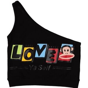 Paul Frank Girl's One Shoulder Crop top, size 8 years, junior